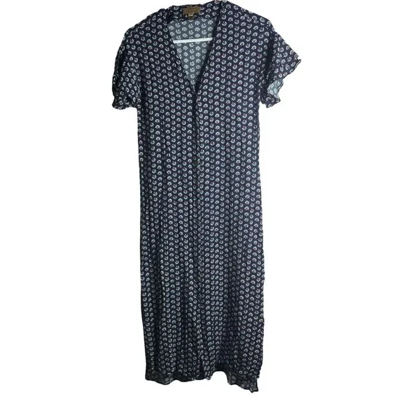 anthropologie printed button down shirt dress Eleanora Printed Buttondown Midi Shirtdress